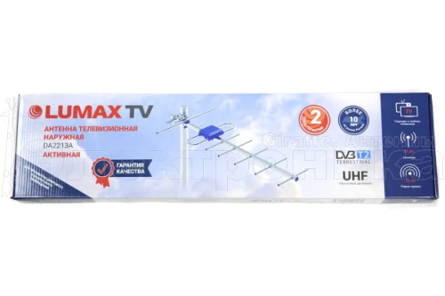 Антенна Lumax DA2213A активная. 470-862 МГц, Ку=23-25 дБ, 5В питание купить в г.Краснодар