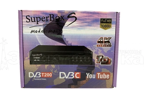 Цифровая приставка HD SuperBox S эфирная, DVB-T2, тв бесплатно, тюнер, ресивер, приемник от магазина Электроника GA