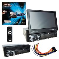 автомагнитола 1din mrm 9601/9550cm сенсорный дисплей с выездным экраном 7",mirrorlink, пду, fm радио  фото