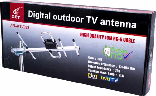 Антенна ТВ внешняя уличная ATV-363 MalkaTech цифровая эфирная для DVB-T2 ТВ наружная купить в г.Краснодар