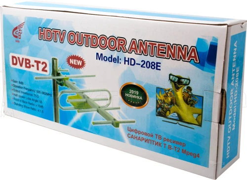 Антенна ТВ внешняя уличная HD-208e MalkaTech цифровая эфирная для DVB-T2 ТВ наружная купить в г.Краснодар