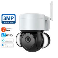 видеокамера ip wifi орбита ot-vni47 белая, 3mpix, 3,6 мм, ip66, микрофон, ик подсветка, microsd  фото