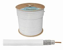 кабель gi rg6u 300м (рулон)  белый  цена за 1м  фото