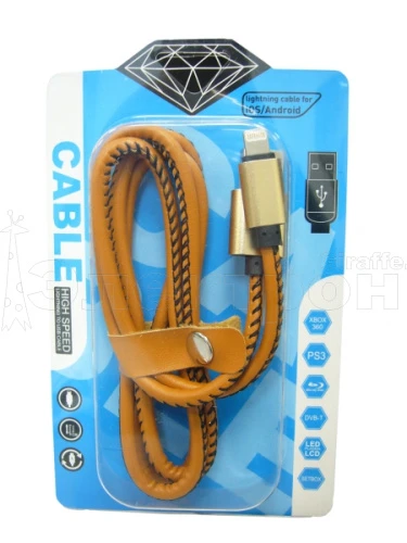 кабель usb 2а орбита km-43 (для iphone5/6/7) 1м/20/250  фото