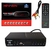 Ресивер  эфирный HD (DVB-T2)  YASIN SUPER Y-8800       мет/диспл/кнопки/шнур 3RCA  от магазина Электроника GA
