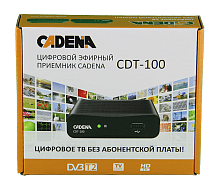Ресивер цифровой CADENA CDT-100 эфирный DVB-T2/C приставка без абонплаты TV-тюнер медиаплеер от магазина Электроника GA