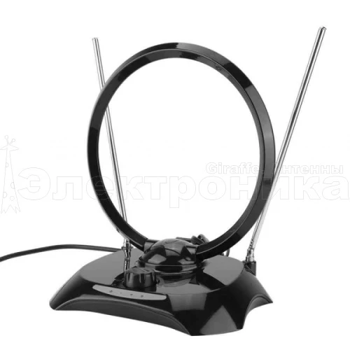 Антенна ТВ комнатная цифровая Орбита OT-ANT02 с усилителем эфирная для DVB-T2 телевидения купить в г.Краснодар