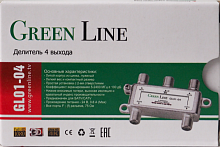 делитель gl01-04  green line  5-2400 мгц   эфирно-спутниковый с проходом питания 1х4  фото