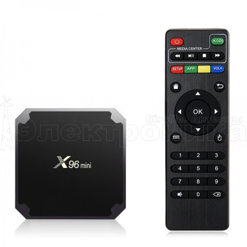 медиа-приставка x96 mini - 2gb/16gb android 9,0 медиаплеер smart tv iptv приставка 4k h.265  фото