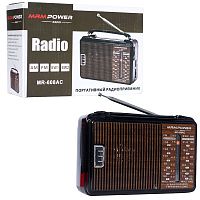 радиоприемник переносной mrm-power mr-608ac (am/fm/sw1-2) проигрыватель, питание: 220в  фото