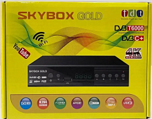 Цифровая приставка HD SKYBOX GOLD T6000 эфирный DVB-T2/C тв приставка бесплатное тв тюнер медиаплеер от магазина Электроника GA