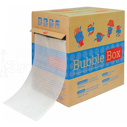 пленка пузырчатая воздушно-пузырьковая, 30см*50м «бабл бокс», трехслойная  фото