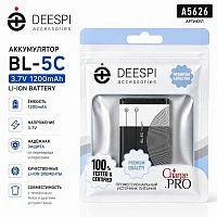 аккумулятор deespi bl-5c (1200mah, li-ion, 3.7v) перезаряжаемая литий-ионная батарея  фото
