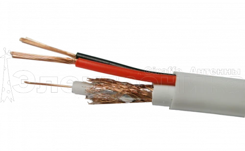 кабель для видеонаблюдения квк-2в+2*0,5 ripo   фото