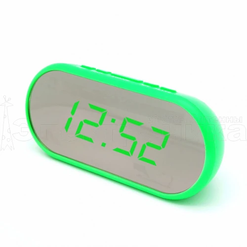 часы электронные настольные vst712y-4 зеленые цифры (без блока)  фото