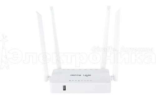стационарный wi-fi роутер zbt we1626, маршрутизатор 2,4 ггц, 300 мб/с, поддержка модемов 3g/4g  фото