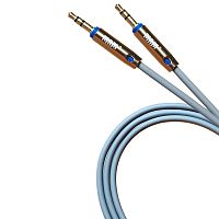 кабель аудио jack 3.5 - jack 3.5 mrm f1 шнур aux - aux аудиокабель серый, резиновый, длина 1 м  фото