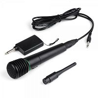 микрофон weisre wm-308 беспроводной / проводной jack 6,3мм, 2 варианта подключения  фото