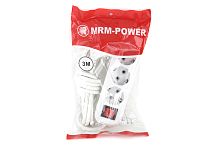 удлинитель розетки mrm-power m-318 3м, 3 розетки, сетевой (c переключателем)  фото