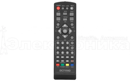 пульт тв универсальный huayu dc711hd для ресиверов dvb-t2, тв приставок  фото