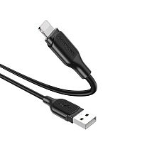 кабель usb - microusb borofone bx42 черный 1м (2,4а) силикон  фото